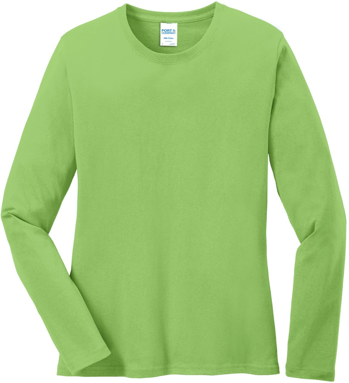 Hurry! Limited Stock - Port & Company Ladies Long Sleeve Cotton T-Shirt