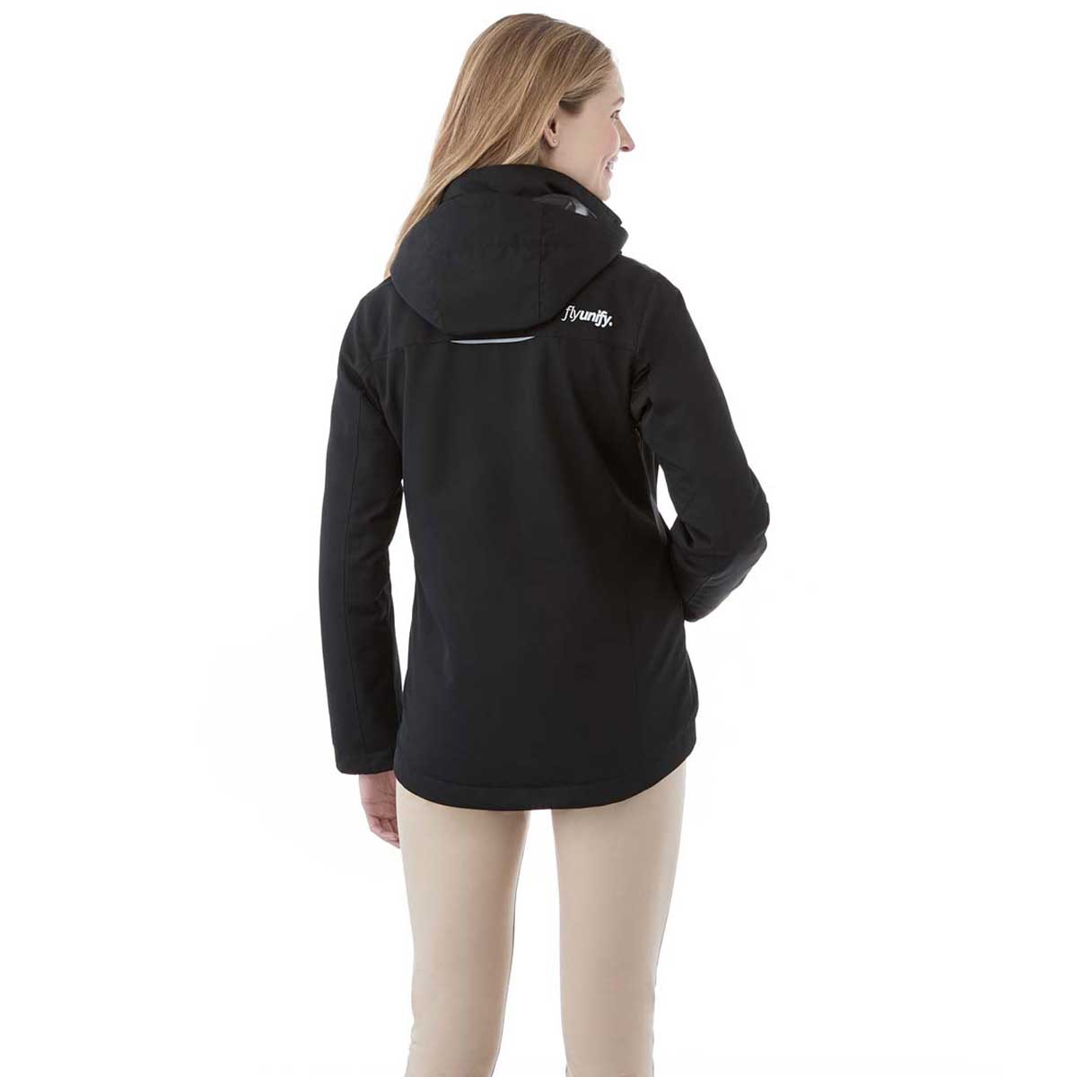 Elevate Women's Stylish Black Colton Fleece Lined Jacket - A Must-Have!
