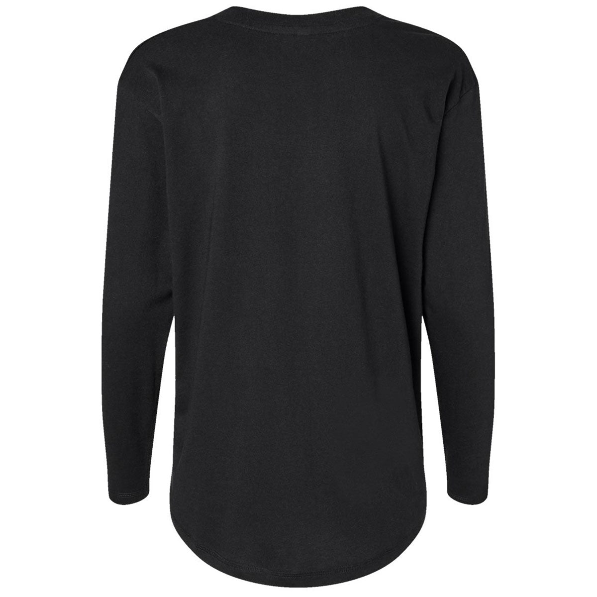 LAT Women's Elegant Black Fine Jersey Long Sleeve Tee