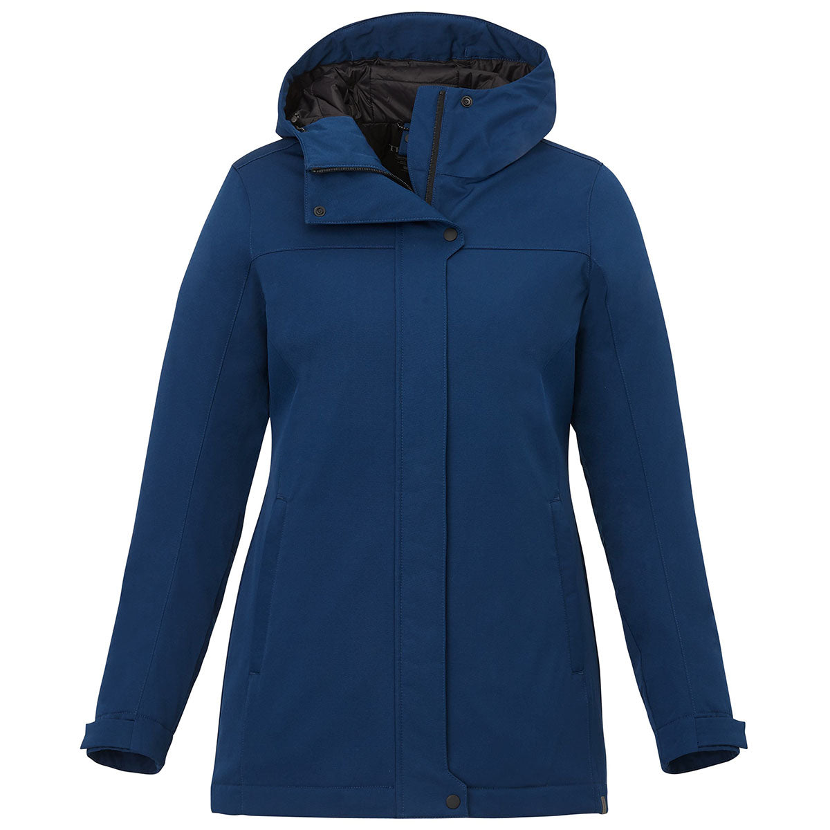 Elevate Women's River Blue Lena Eco - Water Repellent Insulated Hooded Jacket: Your Ultimate Cold - Weather Companion