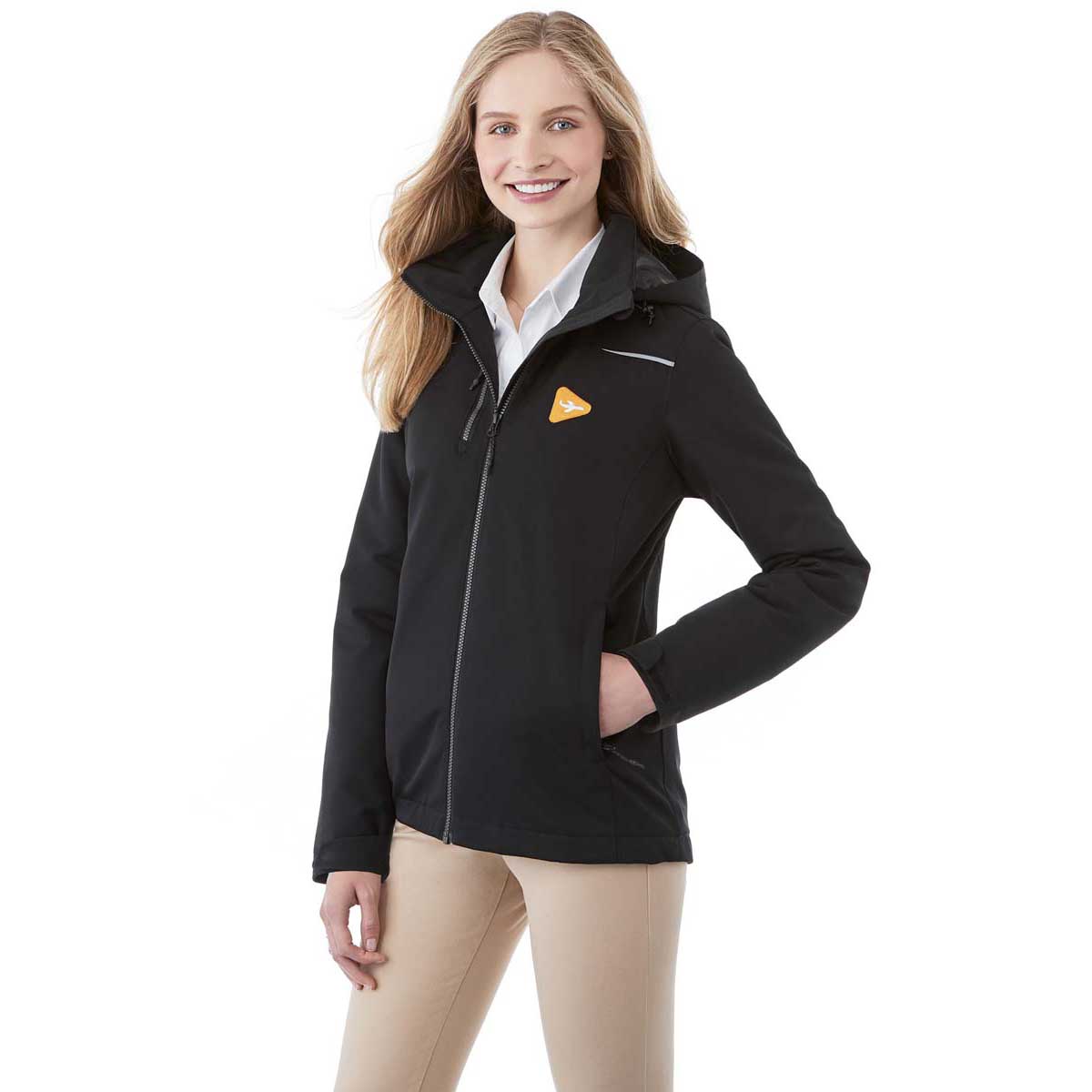 Elevate Women's Stylish Black Colton Fleece Lined Jacket - A Must-Have!