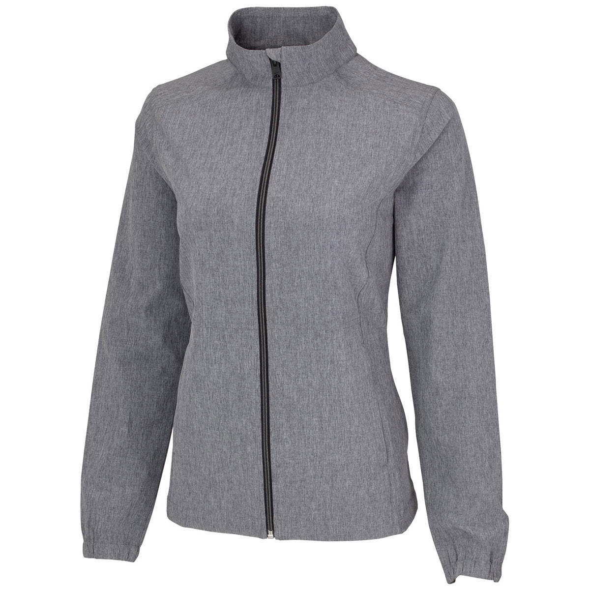 Greg Norman Women's Stylish Black Heather Stretch Windbreaker Jacket