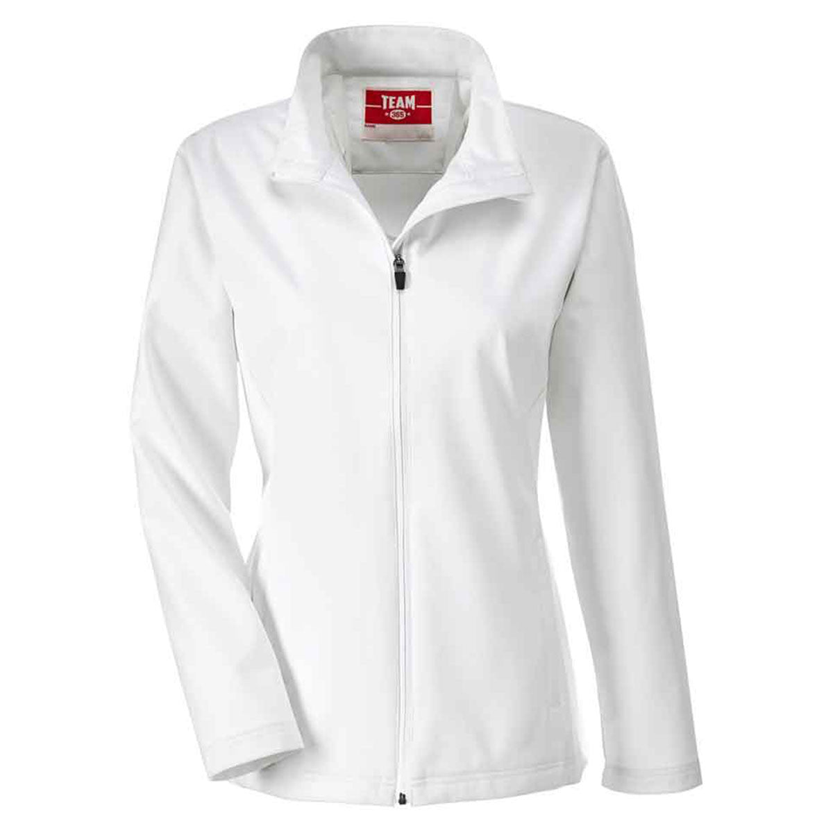 Team 365 Women's White Leader Stylish Soft Shell Jacket