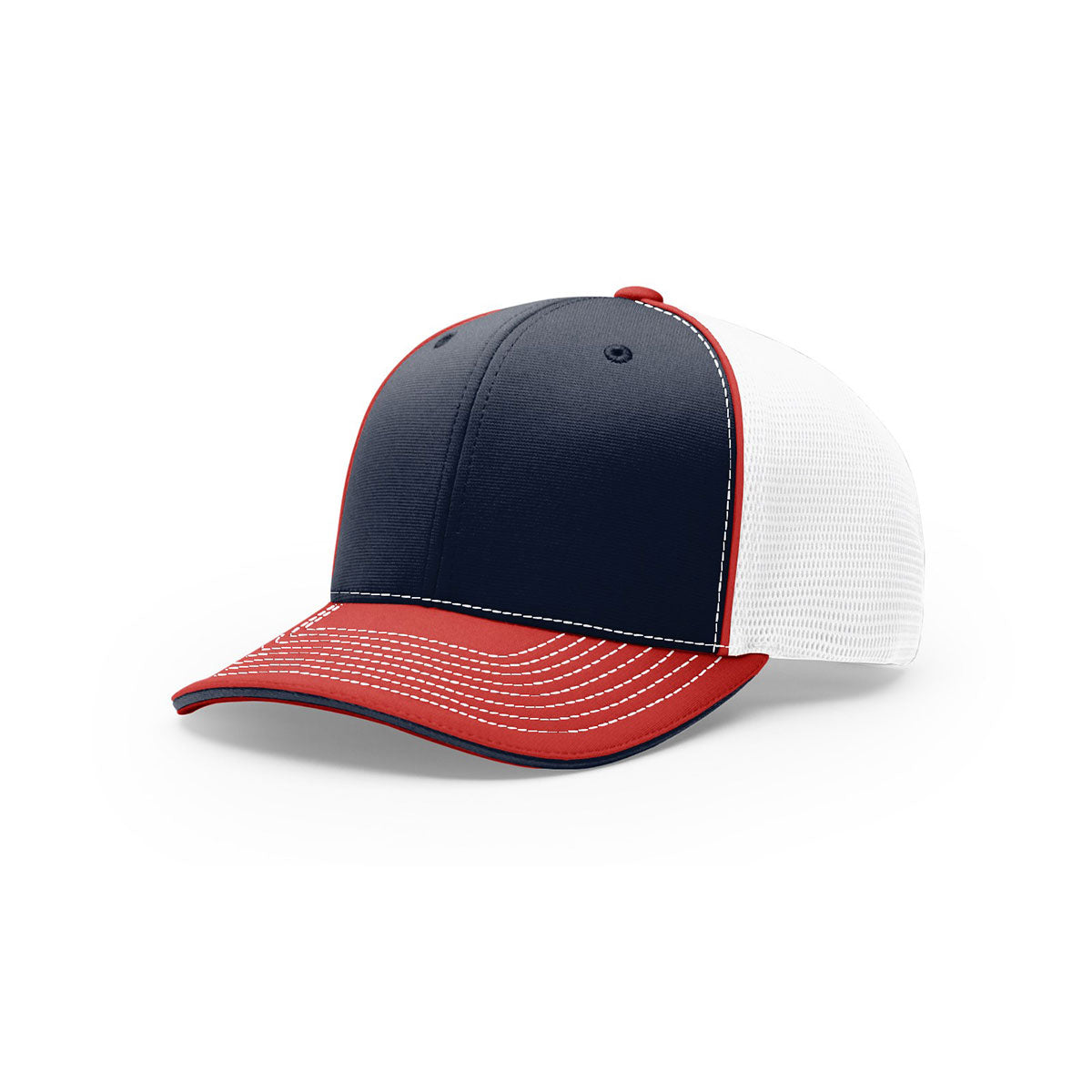 Richardson's Stunning Navy/White/Red On-Field Tri-Color Pulse SportMesh R-Flex Cap