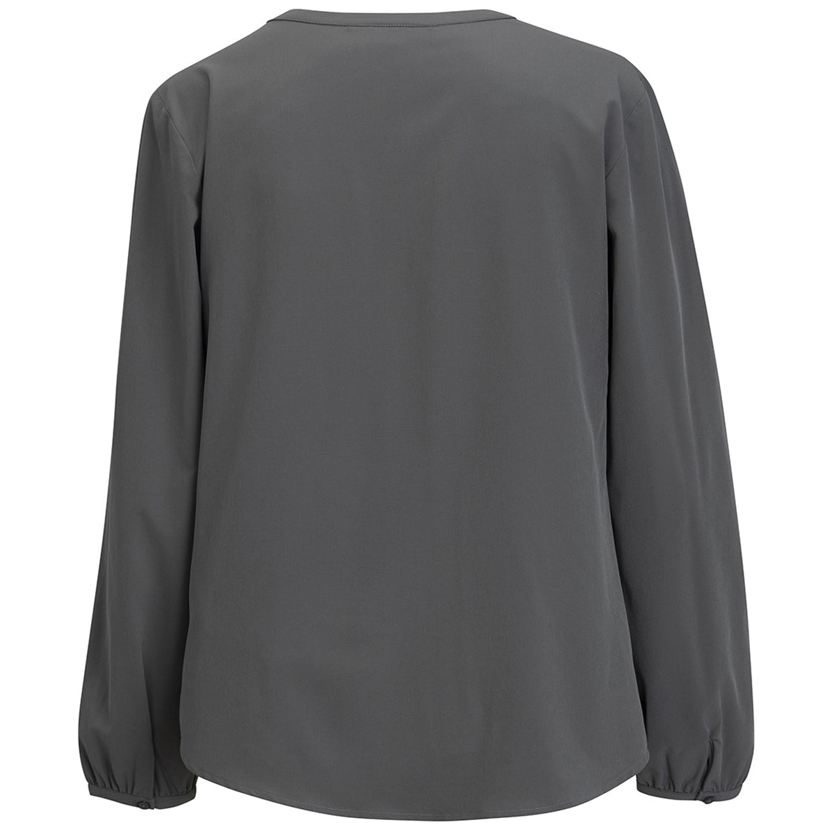Edwards Women's Stylish Charcoal Open V-Neck Blouse