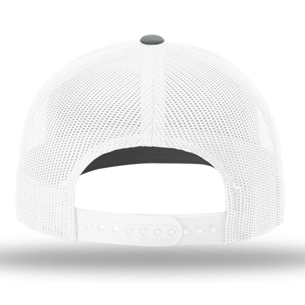 Richardson R-Flex Adjustable Trucker Cap in Heather Grey/White - Unmatched Comfort!