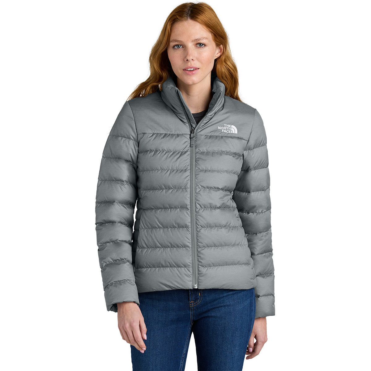 The North Face Women's Medium Grey Heather Down Hybrid Jacket: A Must-Have for Outdoor Enthusiasts
