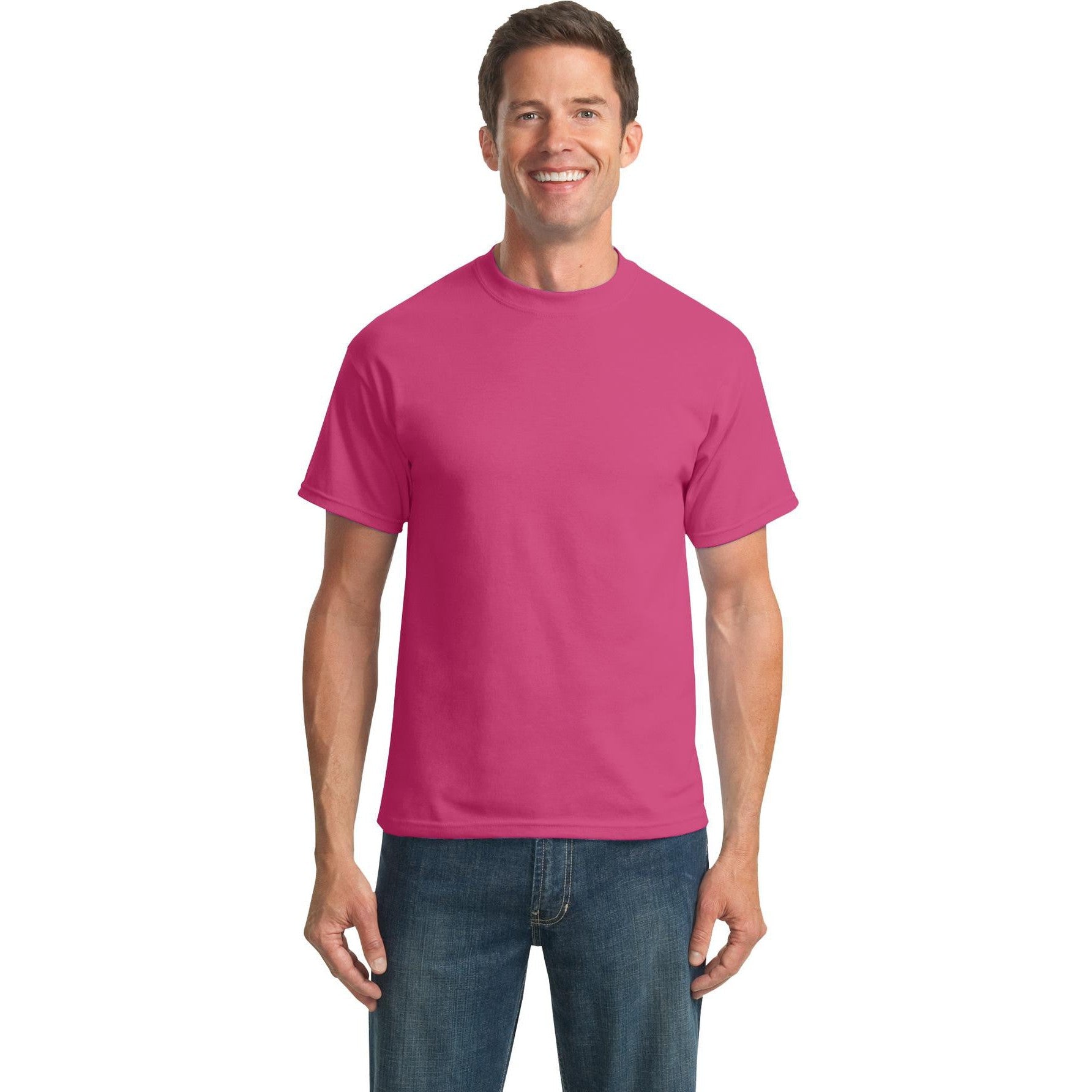 Hurry! Port & Company Tall Core Blend Tee on Closeout Sale