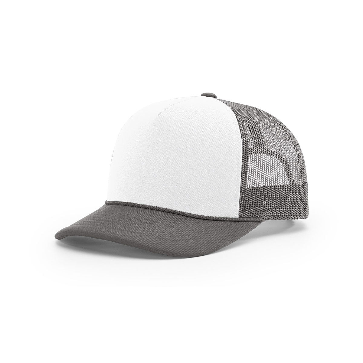 Richardson's Stunning White/Charcoal Mesh Back Alternate Foamie Trucker Hat
