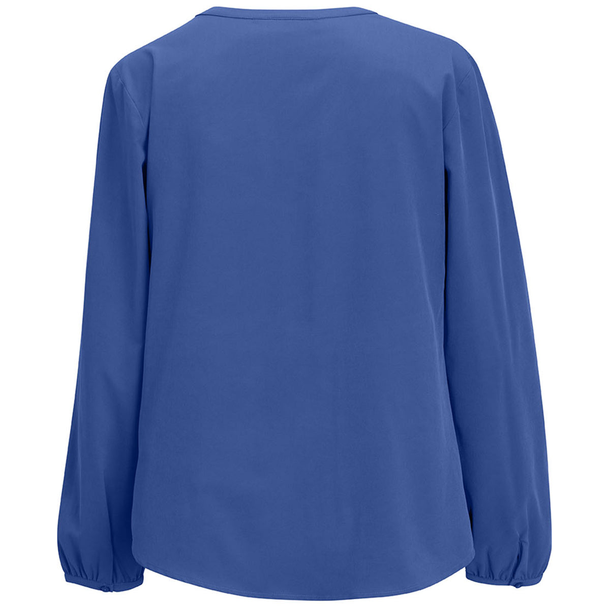 Edwards Women's Stunning French Blue Open V-Neck Blouse