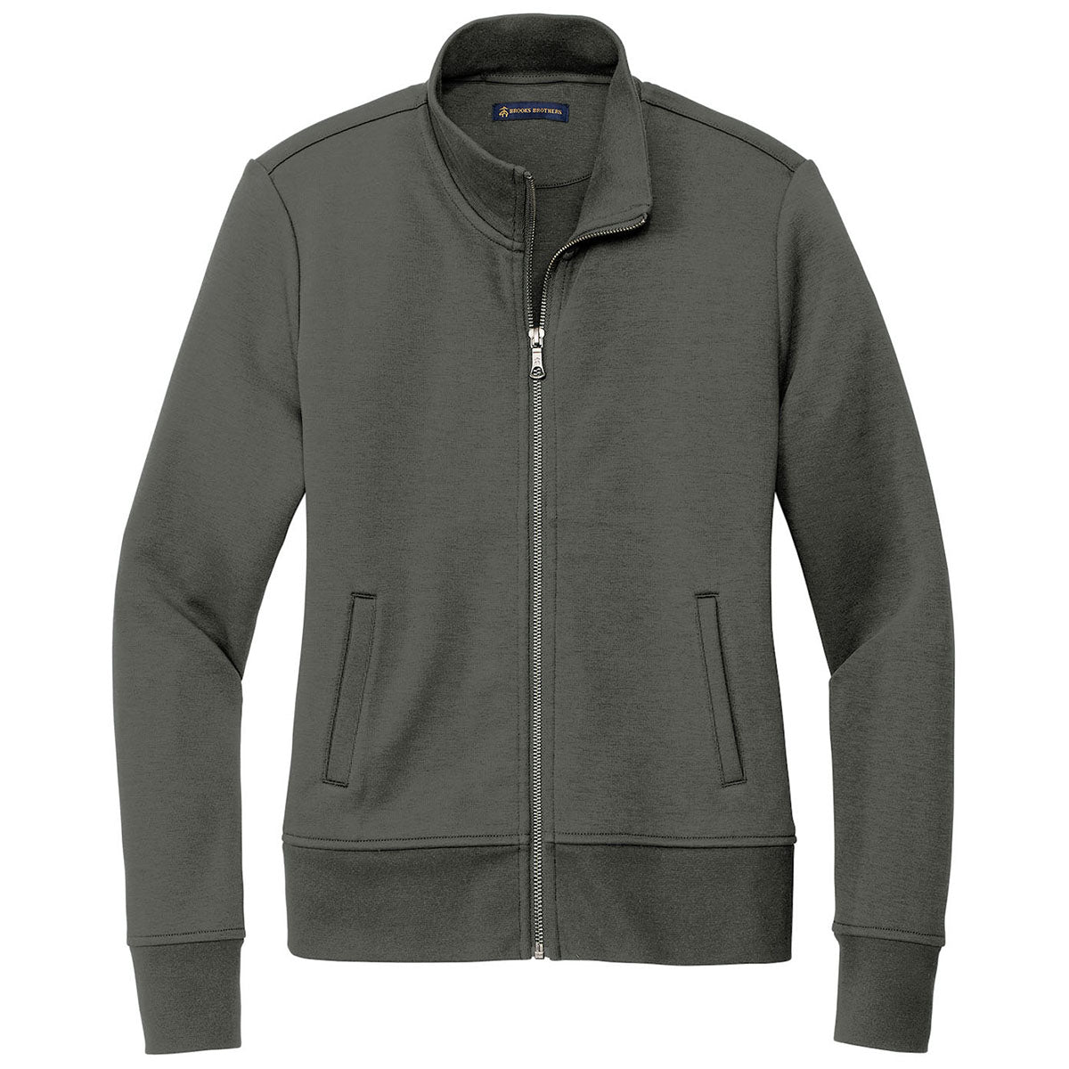 Brooks Brothers Women's Windsor Grey Double-Knit Full Zip: A Stylish Office Essential
