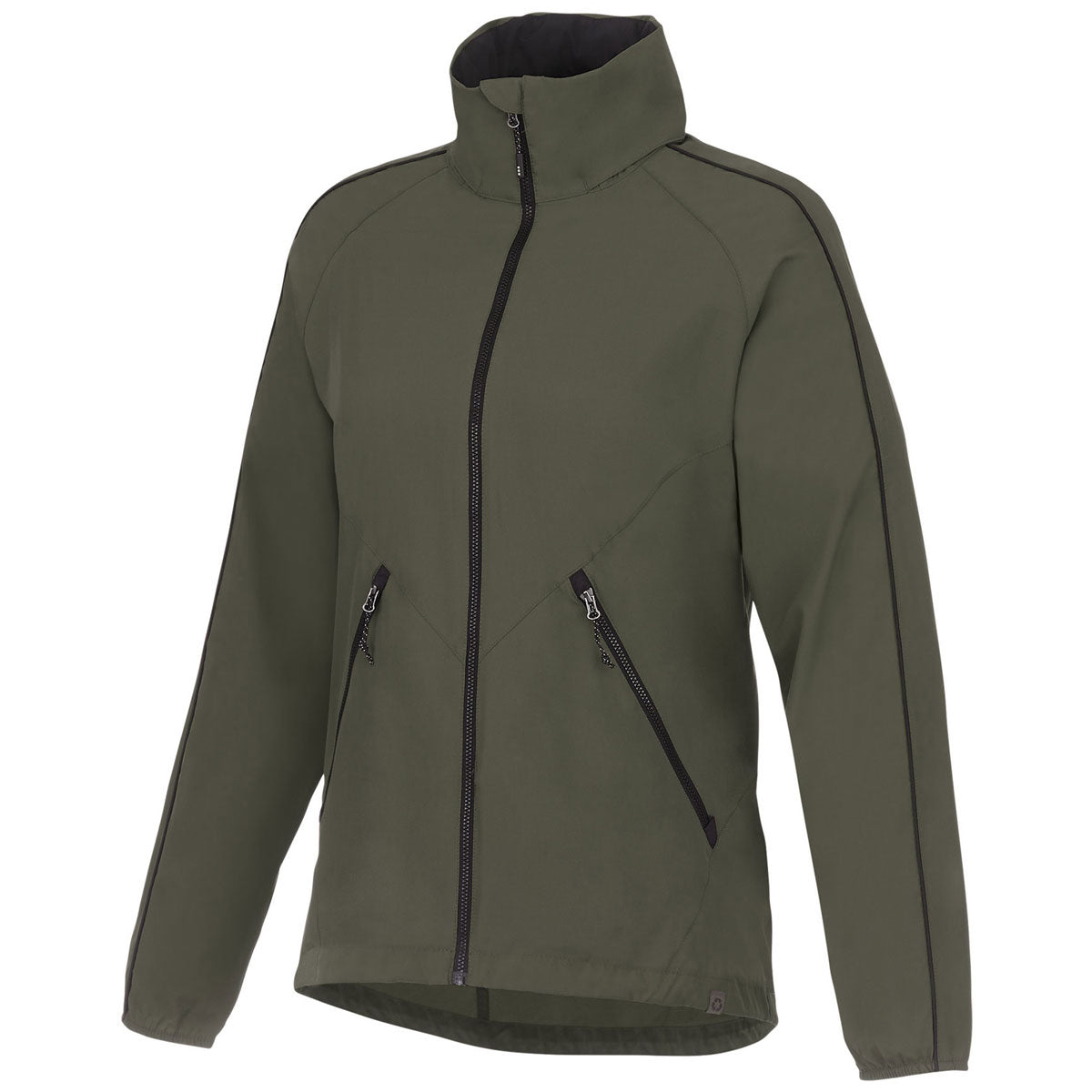 Elevate Women's Stylish Loden/Black Rincon Eco Packable Jacket - Embrace Sustainable Fashion!