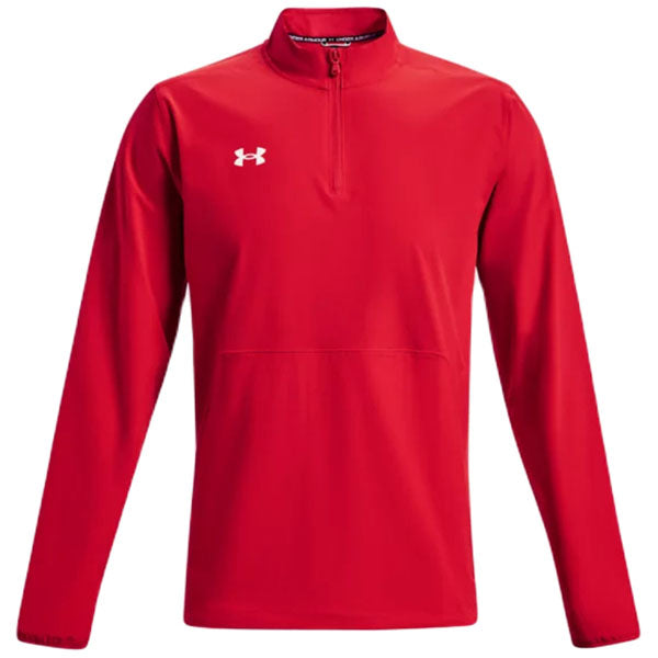 Under Armour Men's Red/White Motivate 2.0 Long Sleeve - A Stylish Branding Essential