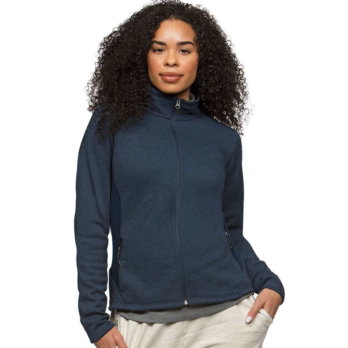Antigua Women's Navy Heather Multi-Course Stunning Jacket