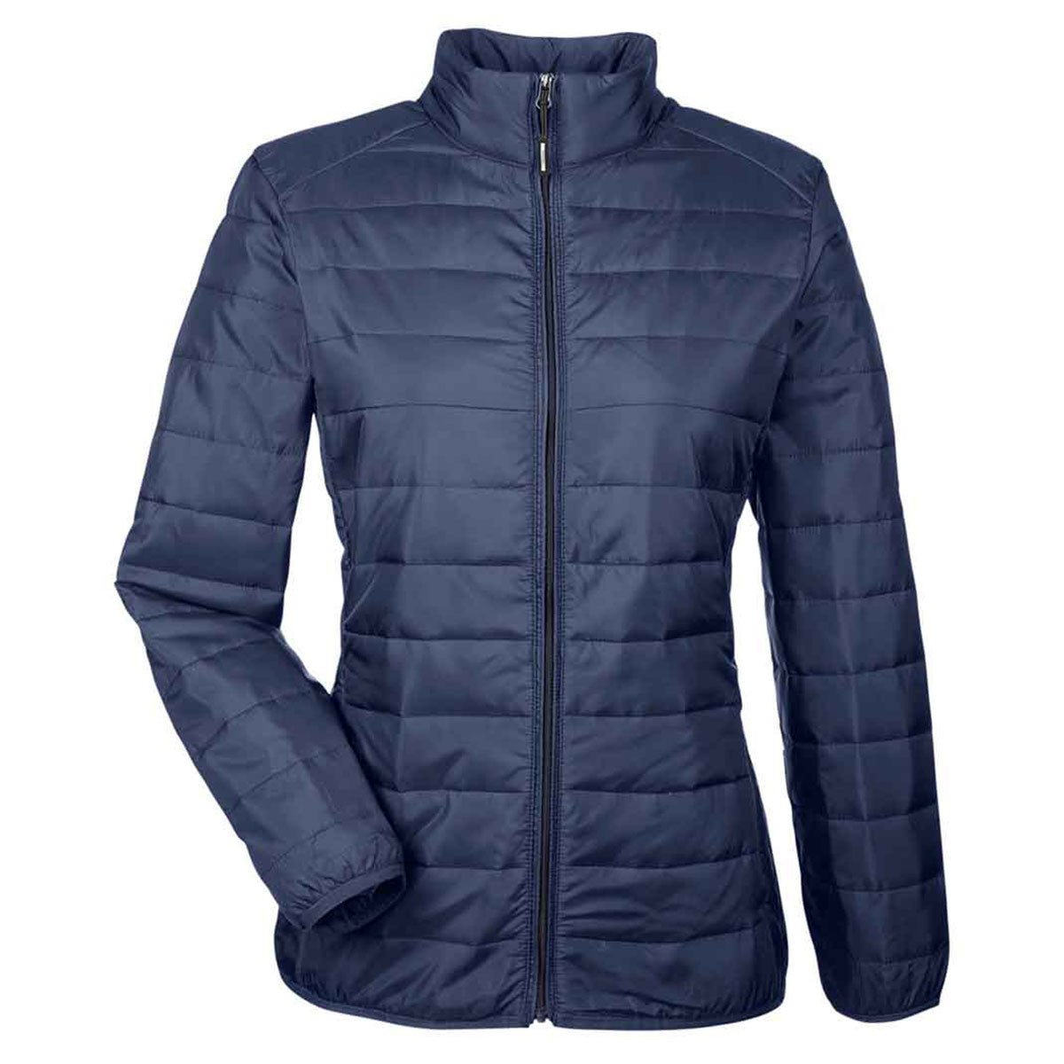Core 365 Women's Navy Blue Packable Puffer - Your Winter Essential!