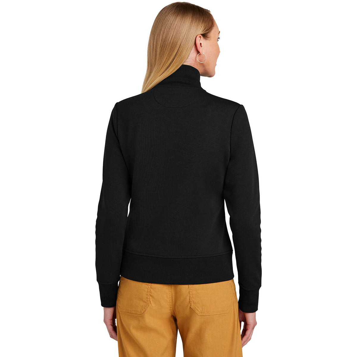 Brooks Brothers Women's Stunning Deep Black Double-Knit Full Zip Jacket