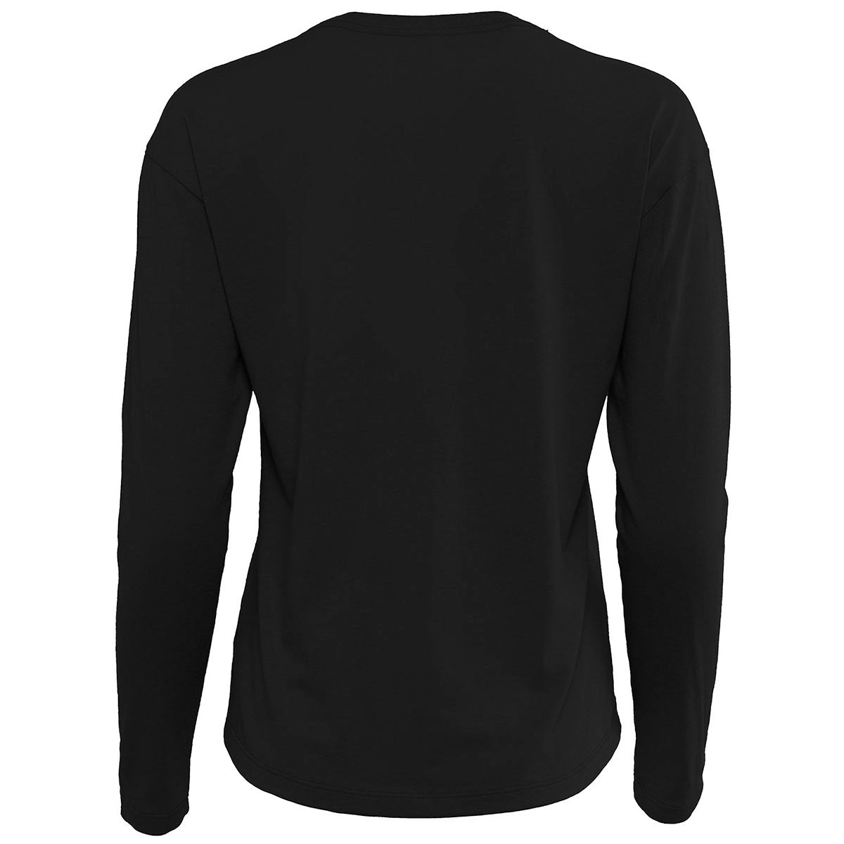 Next Level Apparel Women's Stylish Black Relaxed Long Sleeve T-Shirt