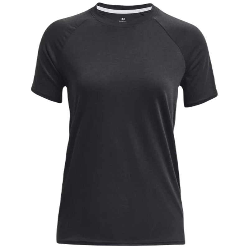 Under Armour Women's Stylish Black/White Athletic Short Sleeve Sweatshirt