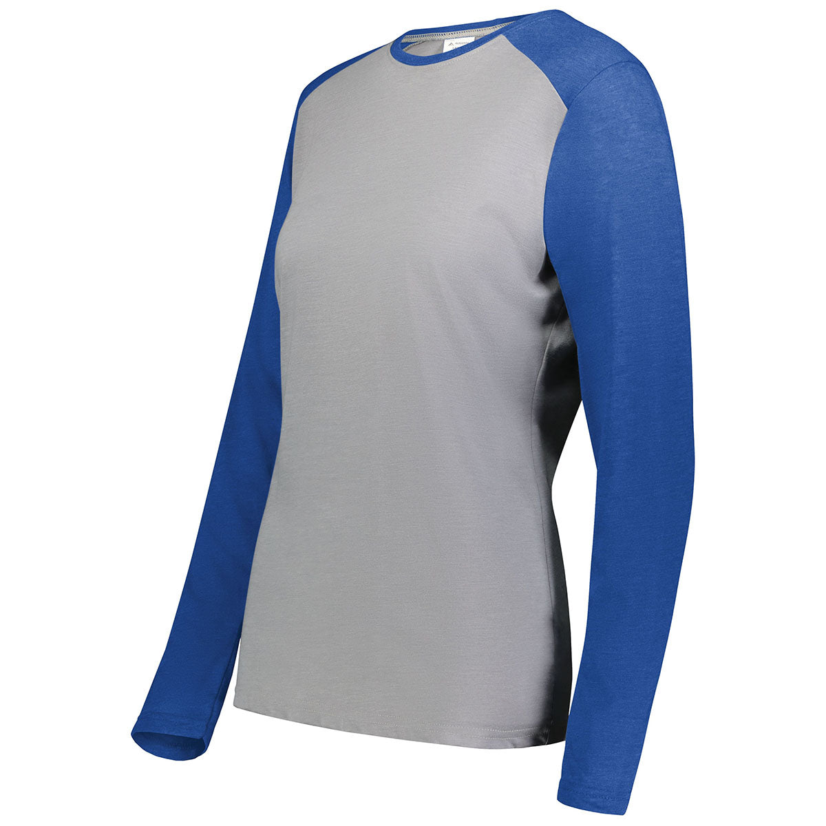 Augusta Sportswear Women's Grey Heather/Royal Heather Gameday Vintage Long Sleeve Tee - Perfect for Sports and Casual Wear