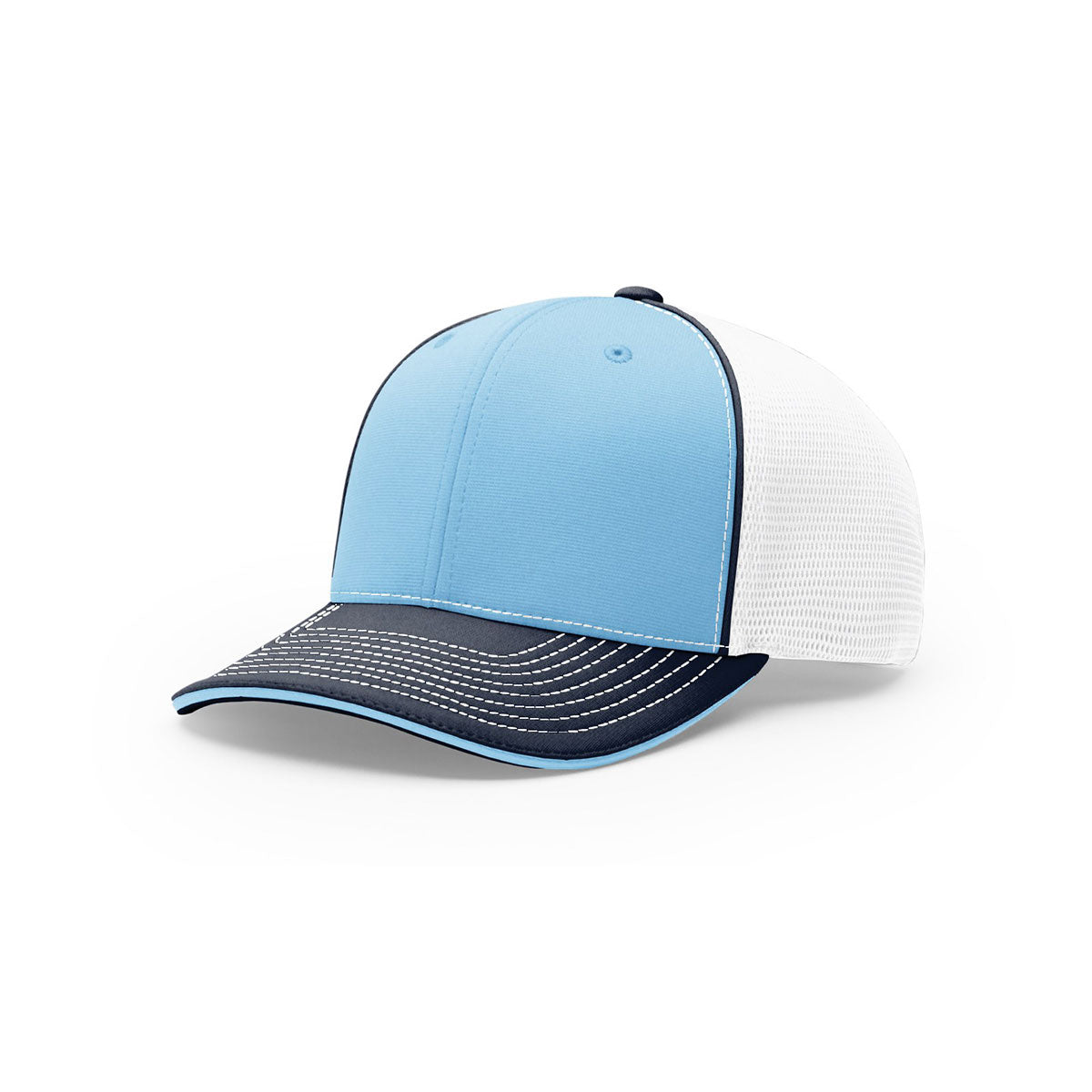 Richardson Columbia Blue/White/Navy On-Field Tri-Color Pulse SportMesh R-Flex Cap: A Stylish and High-Performance Headgear