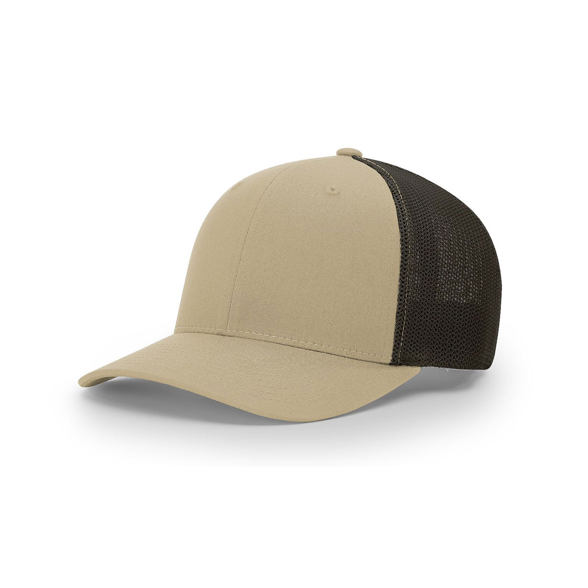 Richardson Khaki/Coffee Mesh Back Split Trucker R-Flex Hat: A Brand-Boosting Accessory