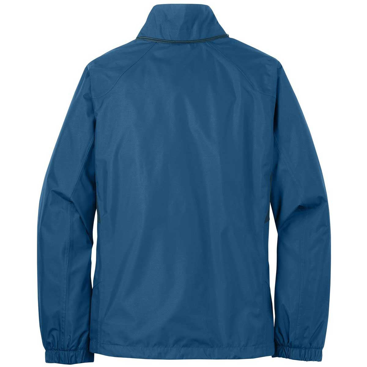 Eddie Bauer Women's Stunning Deep Sea Blue/Dark Adriatic Rain Jacket