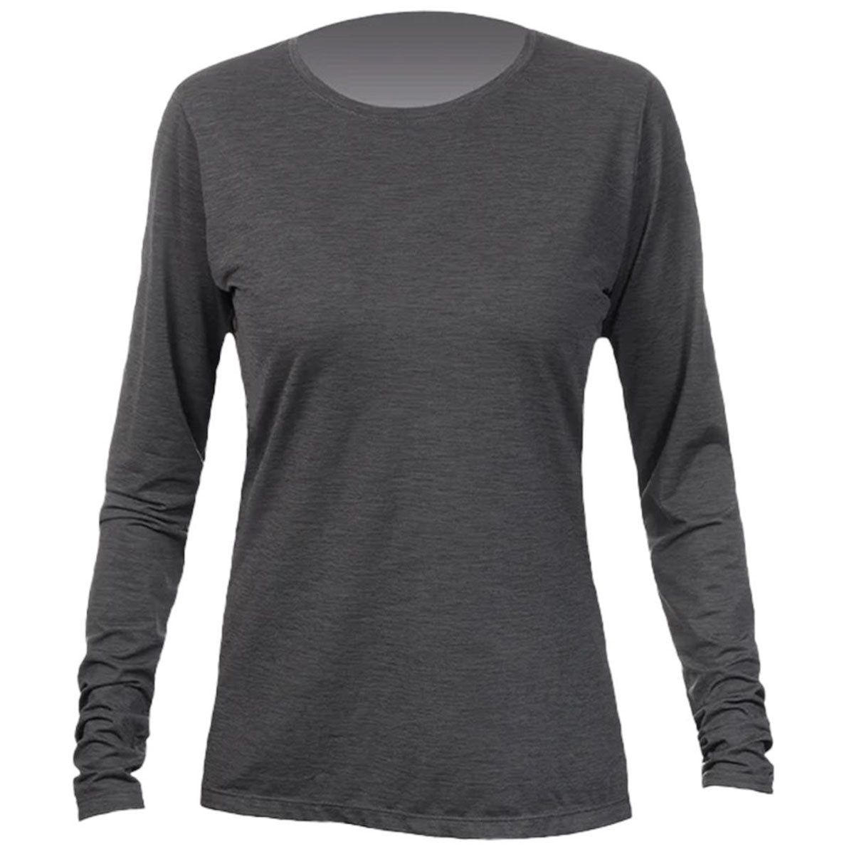 ANETIK Women's Charcoal Heathered Breeze Tech Long Sleeve T-Shirt: A Must-Have!