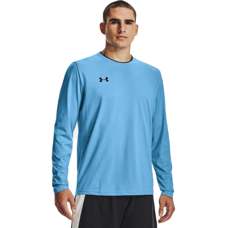 Under Armour Men's Carolina Blue Wall Goalkeeper Jersey - Stay Warm and Active!