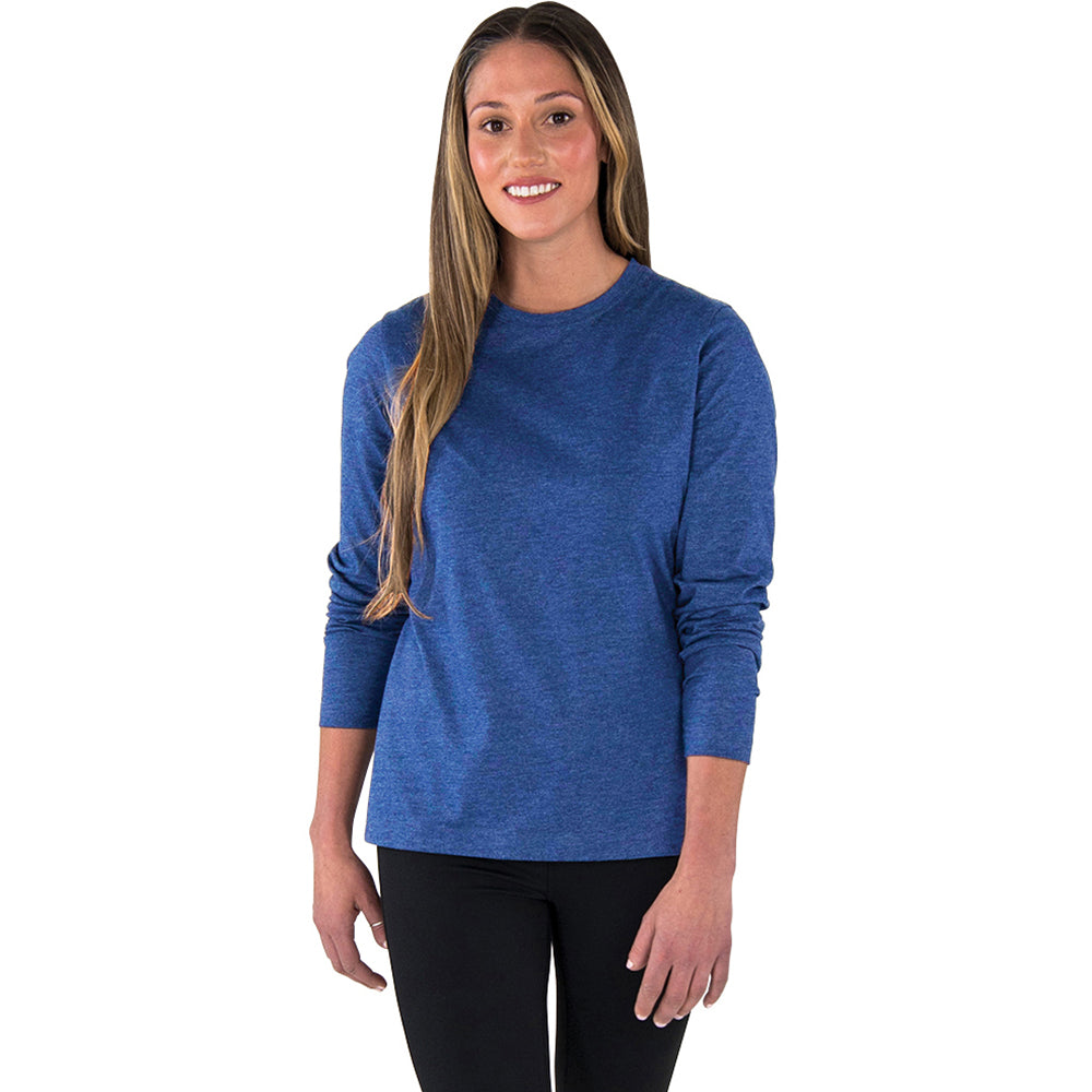 Charles River Women's Royal Comfort-Core Long-Sleeve Crew: Elevate Your Style!