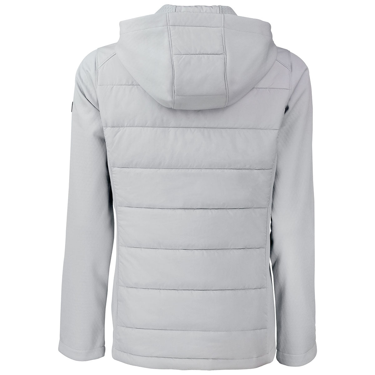 Cutter & Buck Women's CONCRETE Evoke Hybrid Eco Softshell: A Sustainable Zip Hooded Jacket