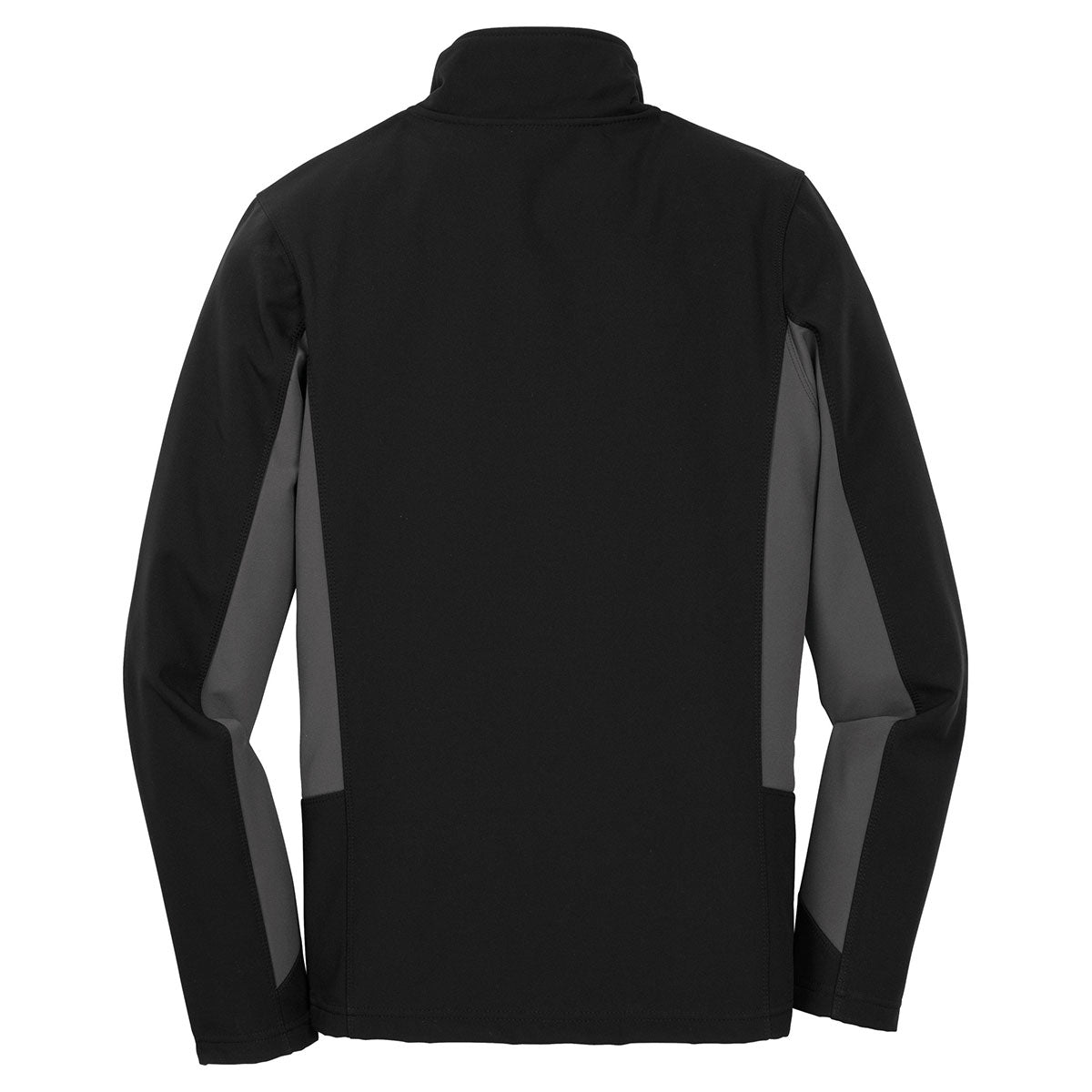 Port Authority Women's Black/Battleship Grey Core Colorblock Soft Shell Jacket - Stylish and Durable!