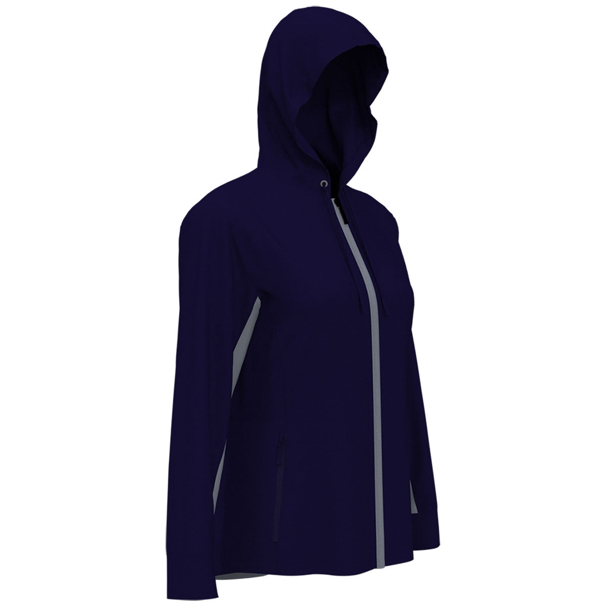 Perry Ellis Women's Navy Full Zip Peacoat - Stylish Outdoor Essential