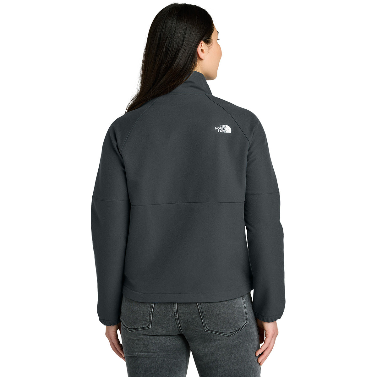 The North Face Women's Stylish Asphalt Grey Dark Heather Barr Lake Soft Shell Jacket