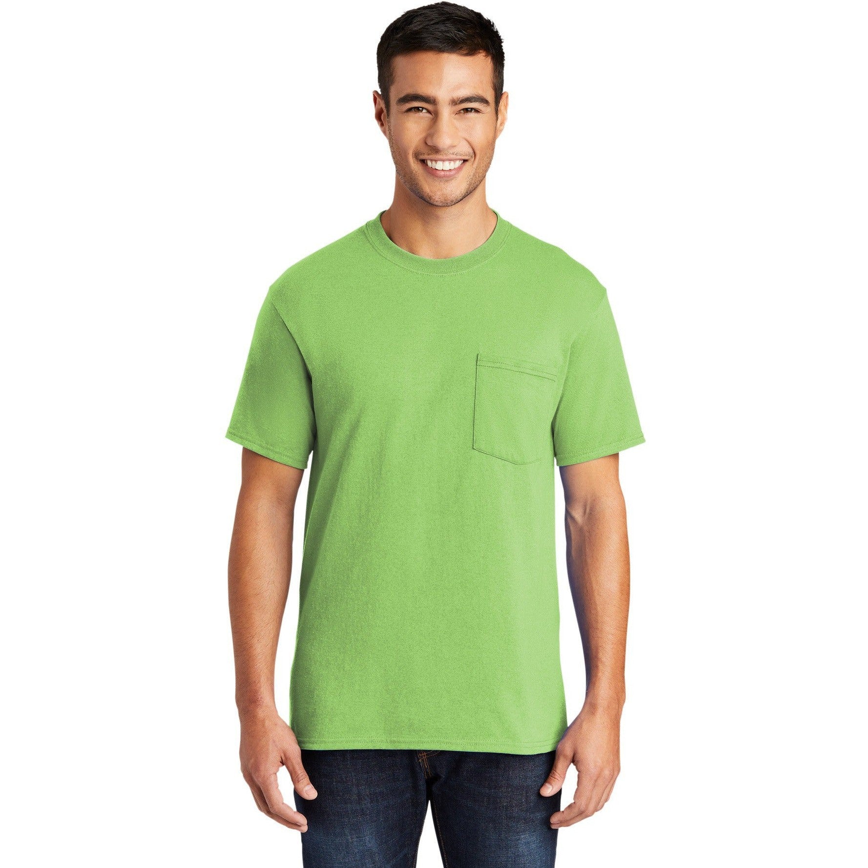 Hurry! Closeout - Port & Company Tall Core Blend Pocket Tee