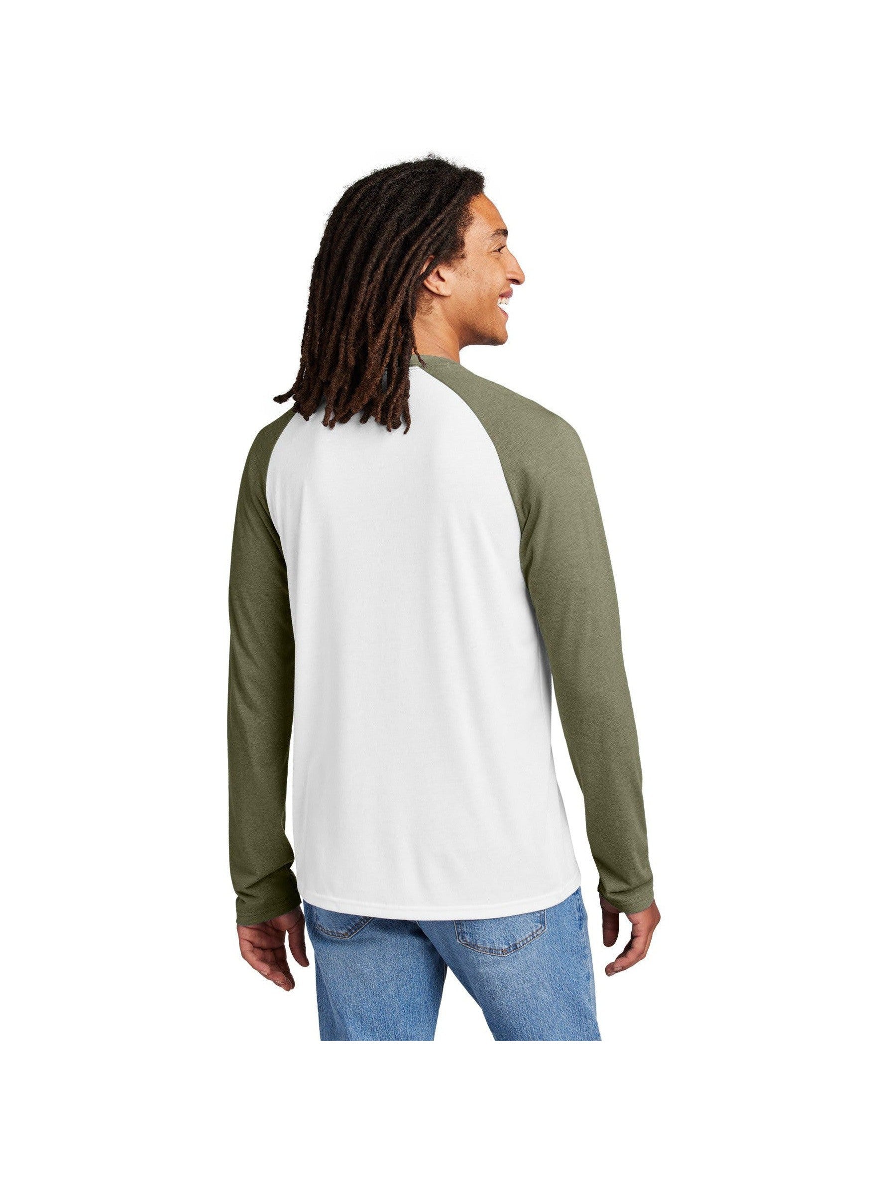 Allmade Unisex Tri-Blend Long Sleeve Colorblock Raglan - Sustainable & Super Soft