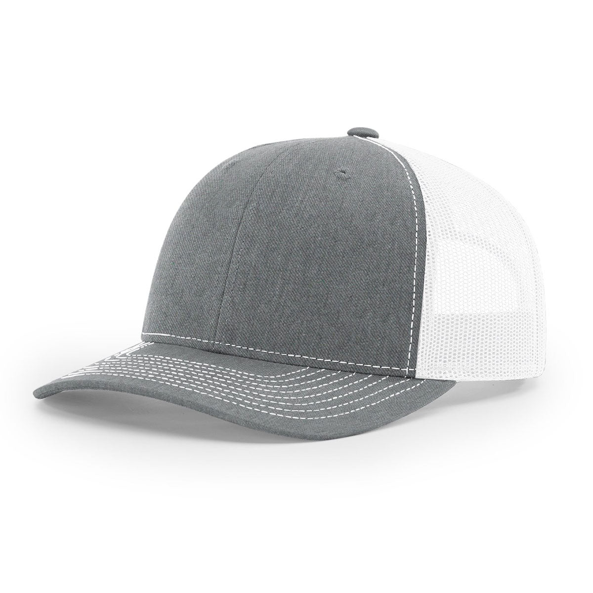 Richardson R-Flex Adjustable Trucker Cap in Heather Grey/White - Unmatched Comfort!