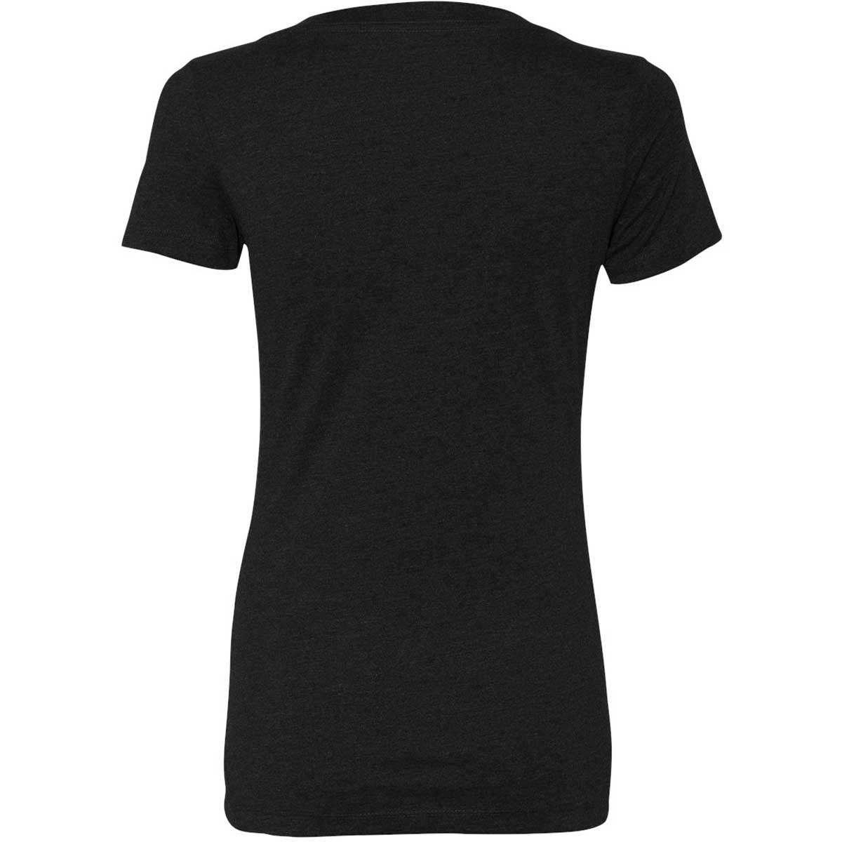 Next Level Women's Stylish Black CVC Deep V Tee