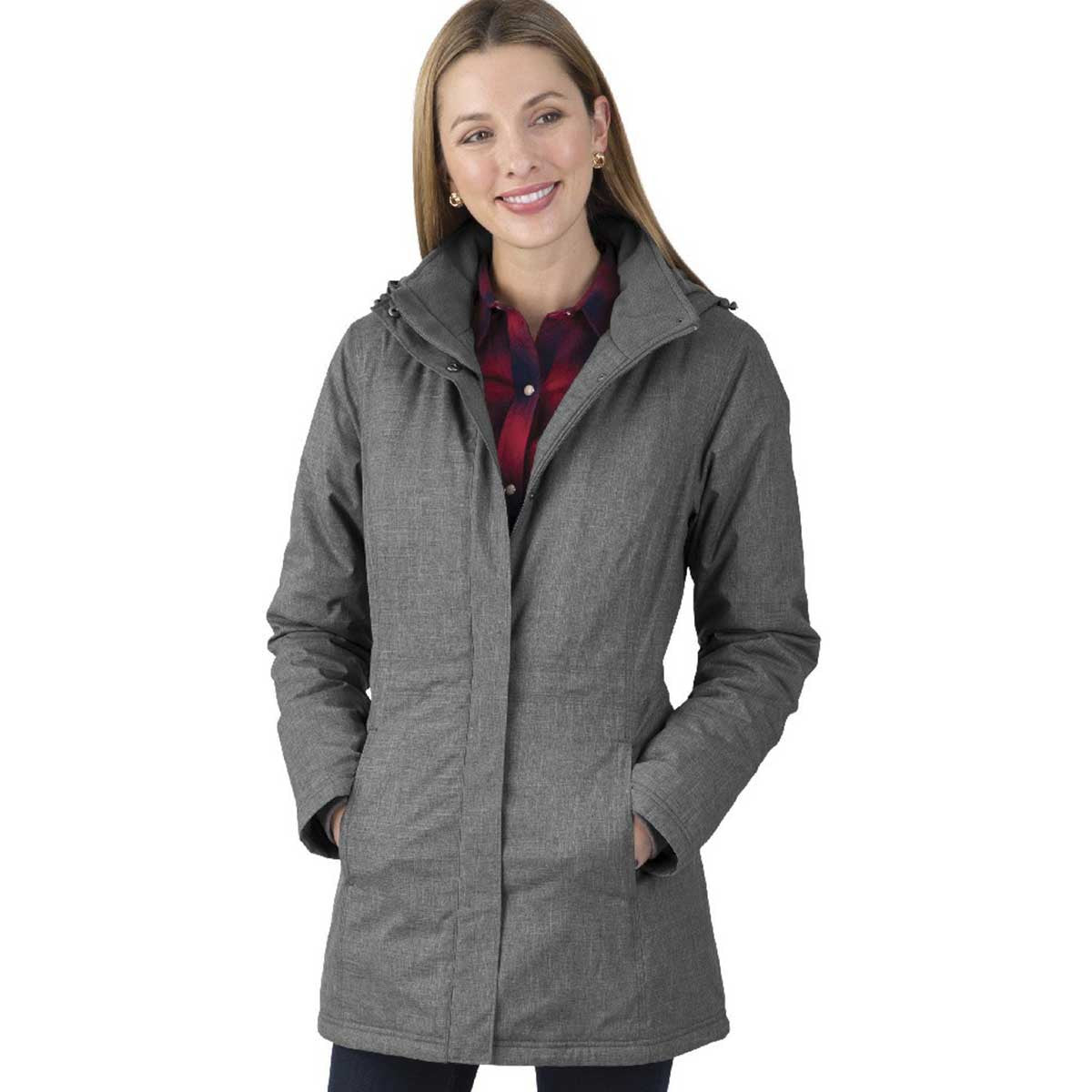 Charles River Women's Grey Melange Stylish Journey Parka