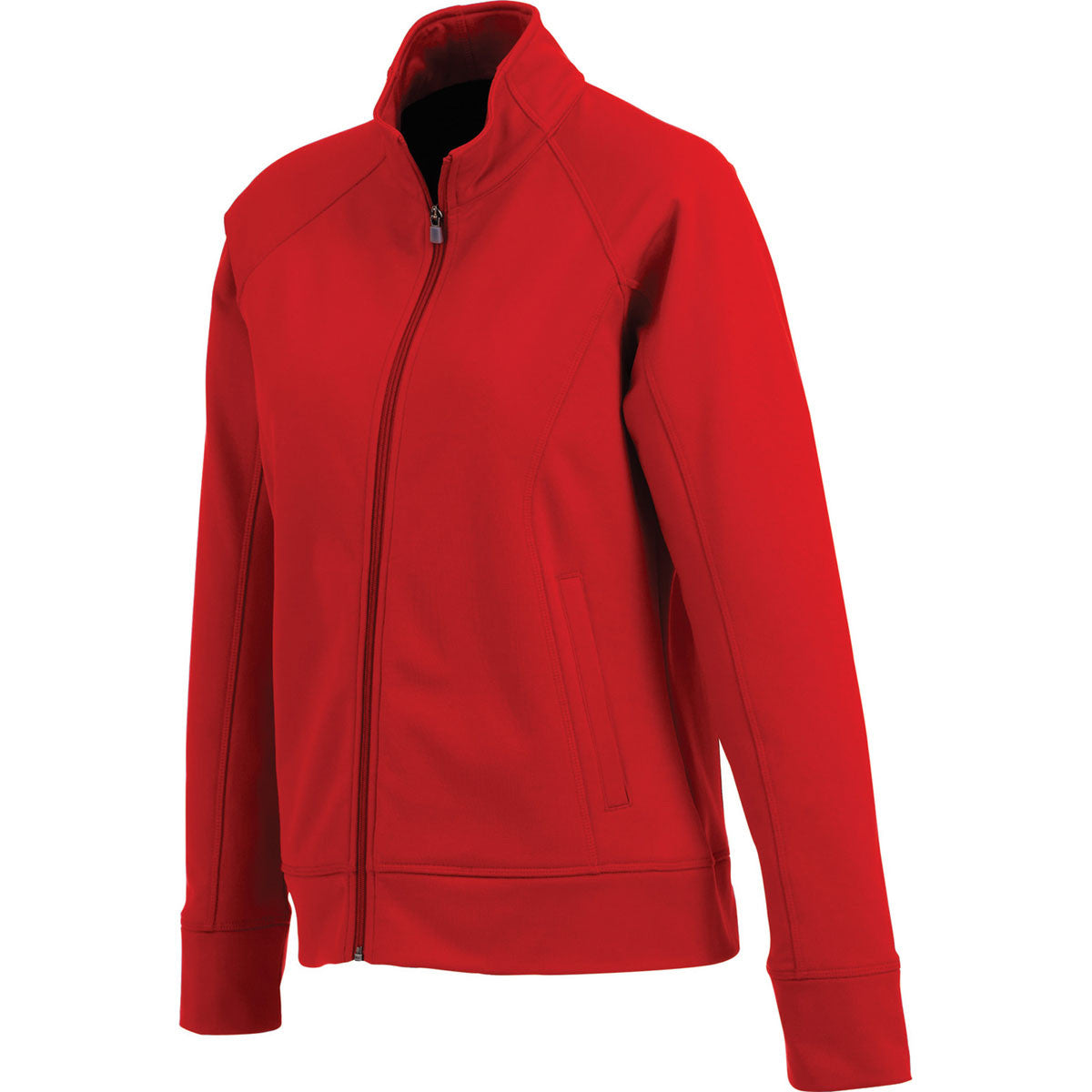 Elevate Women's Stunning Red Okapi Knit Sport Jacket