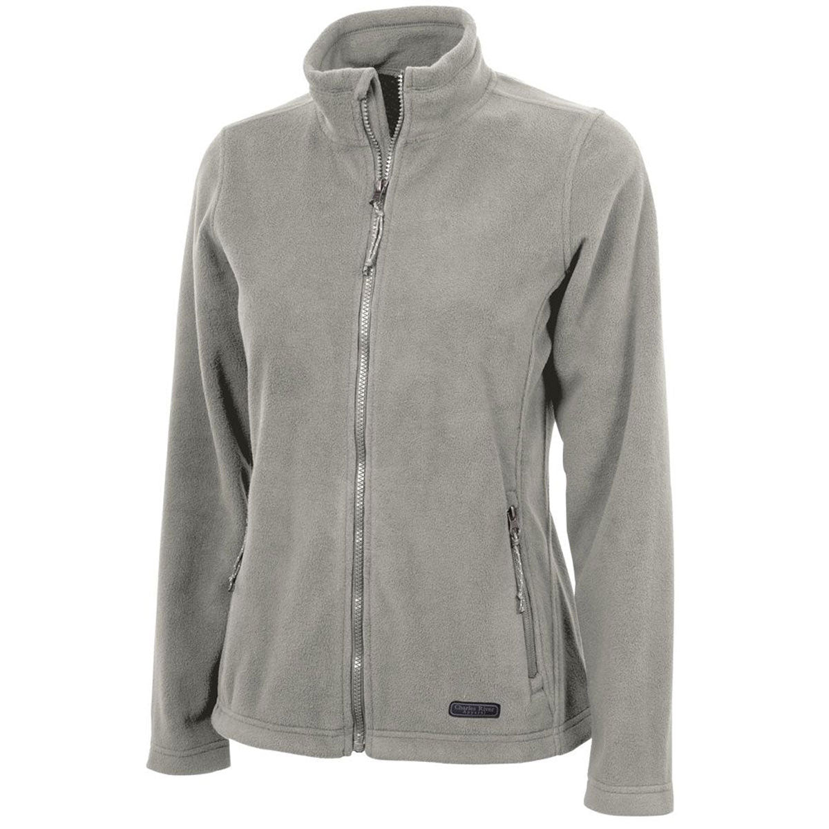 Charles River Women's Light Grey Heather Boundary Fleece Jacket - Cozy & Stylish