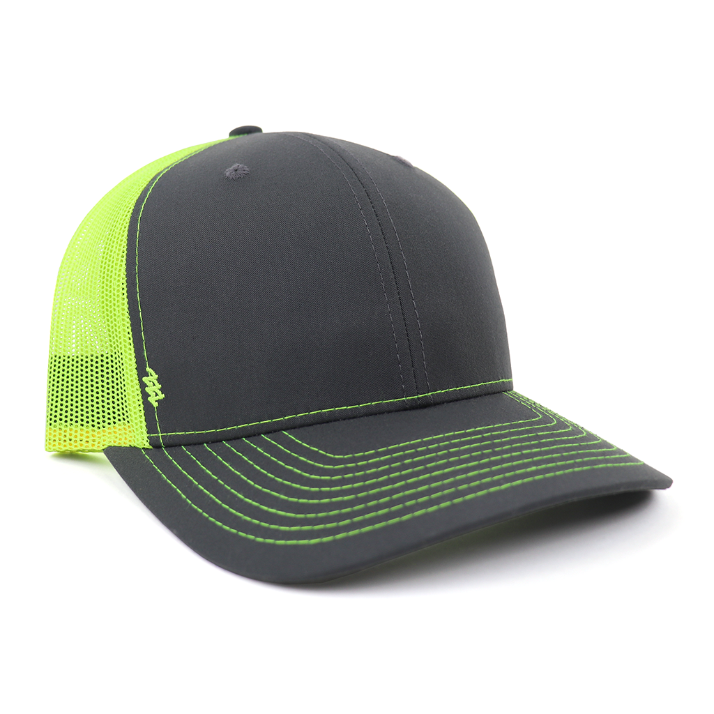Zusa High Vis/Charcoal Open Road Trucker Cap: The Ultimate Eco-Friendly Headwear