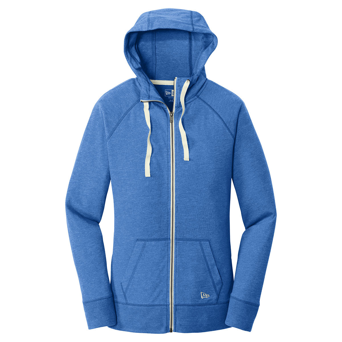 New Era Women's Royal Heather Sueded Cotton Full Zip Hoodie - Your Ultimate Outdoor Companion