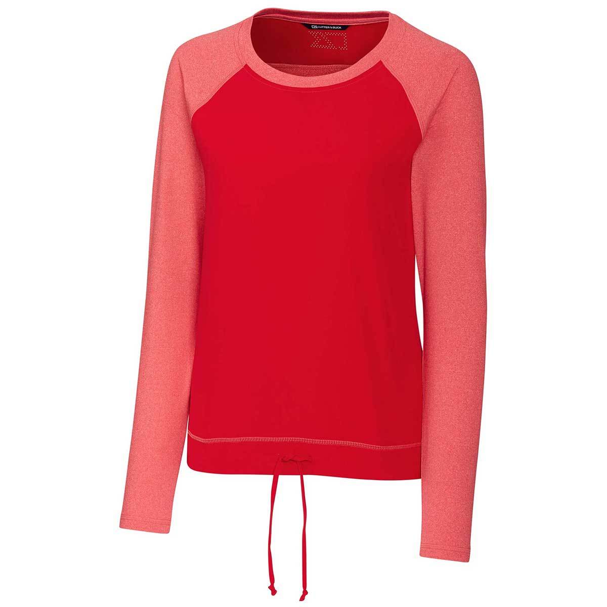Cutter & Buck Women's Stunning Red Response Hybrid Long Sleeve Top