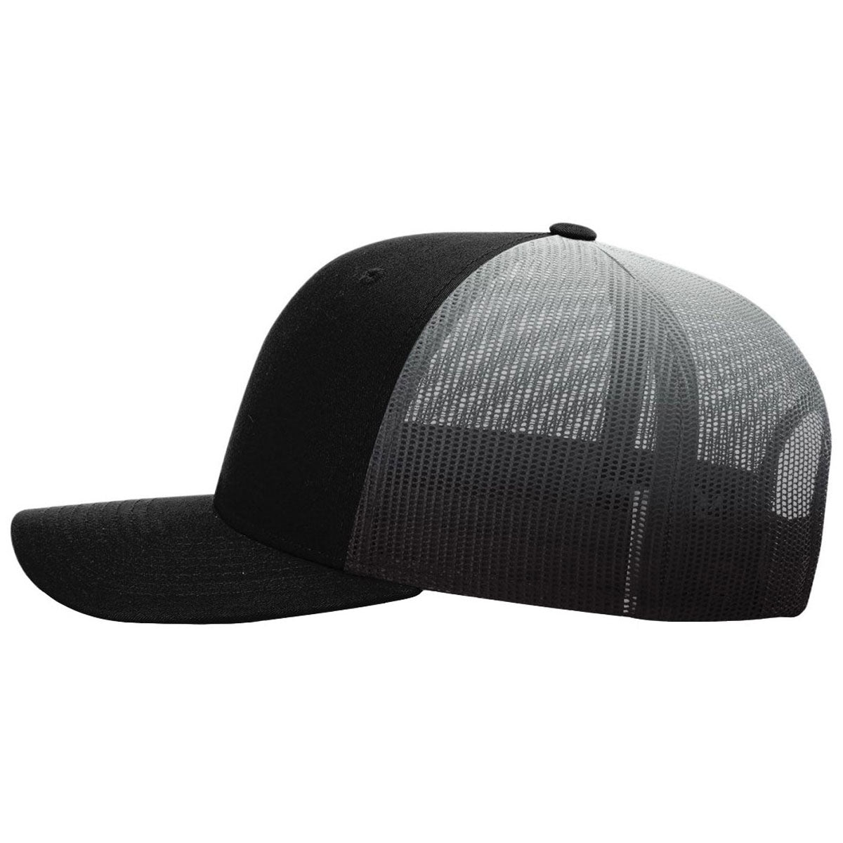 Richardson Stunning Black/White Fade Printed Mesh Trucker Hat - A Must - Have for Outdoor Enthusiasts