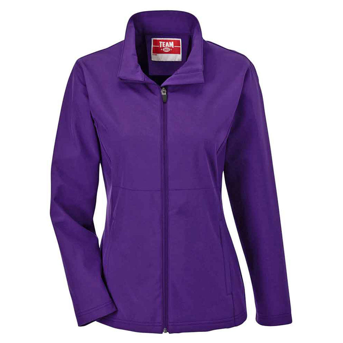 Team 365 Women's Purple Leader Soft Shell Sport Jacket - A Fashionable Must-Have!