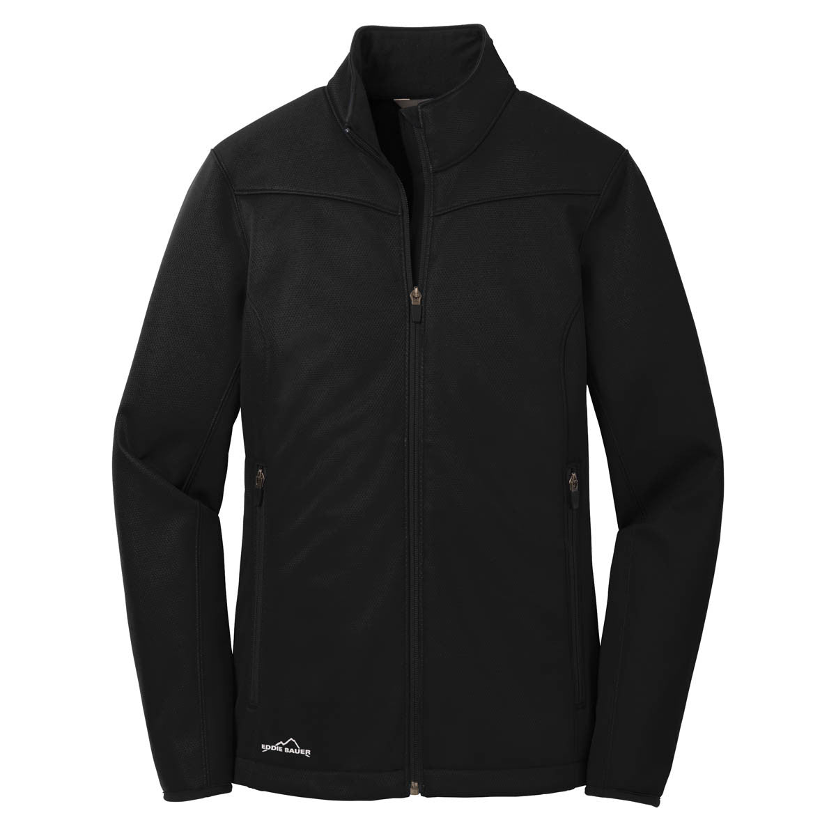Eddie Bauer Women's Stylish Black Weather-Resistant Softshell Jacket
