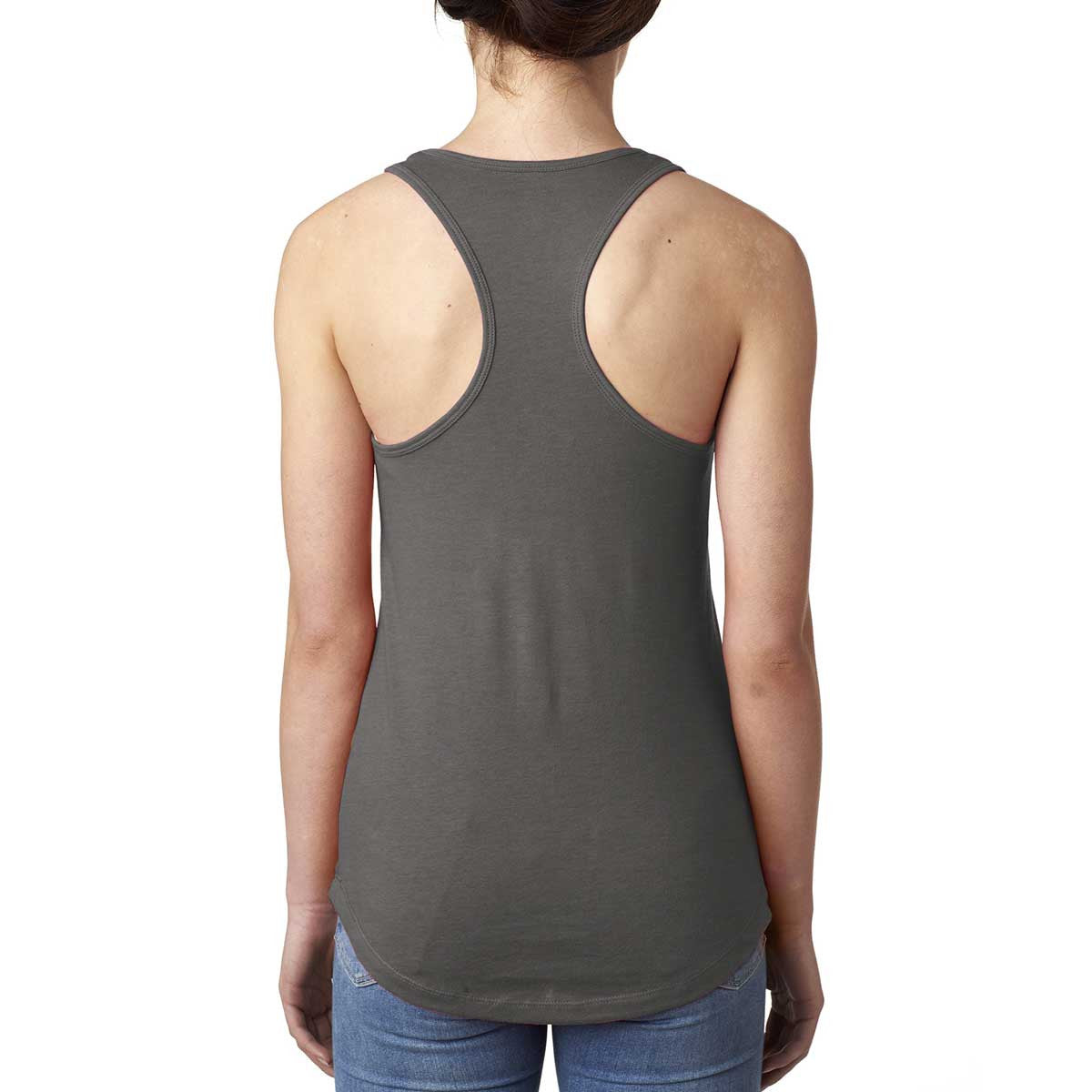 Next Level Women's Stunning Dark Grey Ideal Racerback Tank
