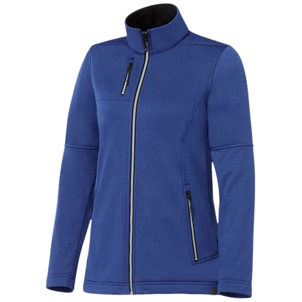 Elevate Women's Metro Blue Heather Joris - The Ultimate Eco - Friendly Softshell Jacket
