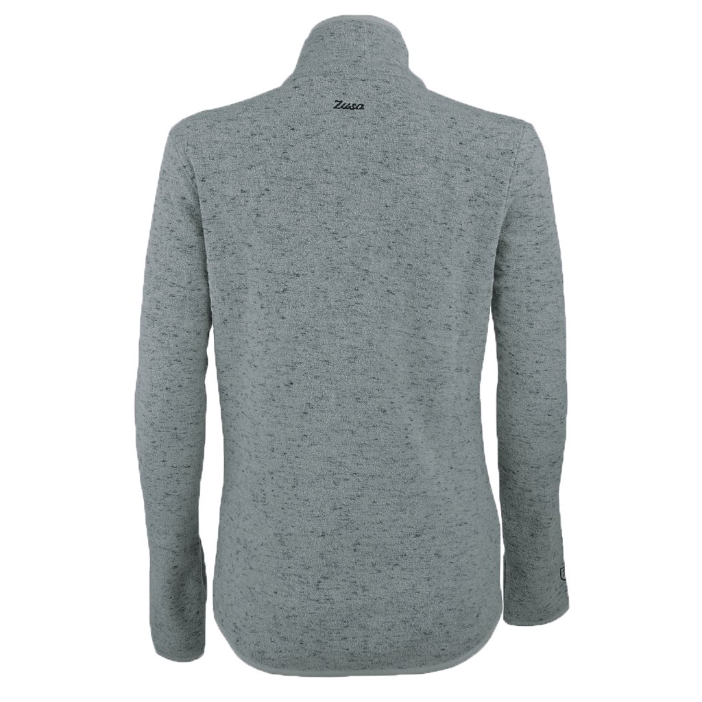 Zusa Women's Sage-Grey Heather Chilly Fleece Quarter Zip: The Ultimate Fall & Winter Layer