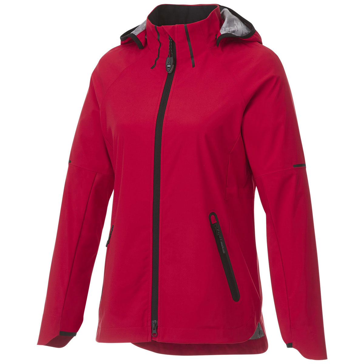 Elevate Women's Red Oracle Softshell Jacket: Team Spirit in Style!